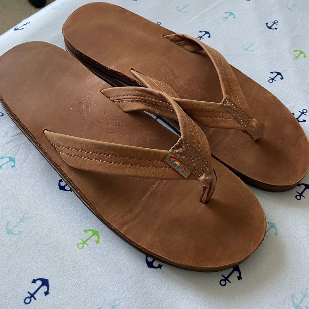 Rainbow Leather Sandals